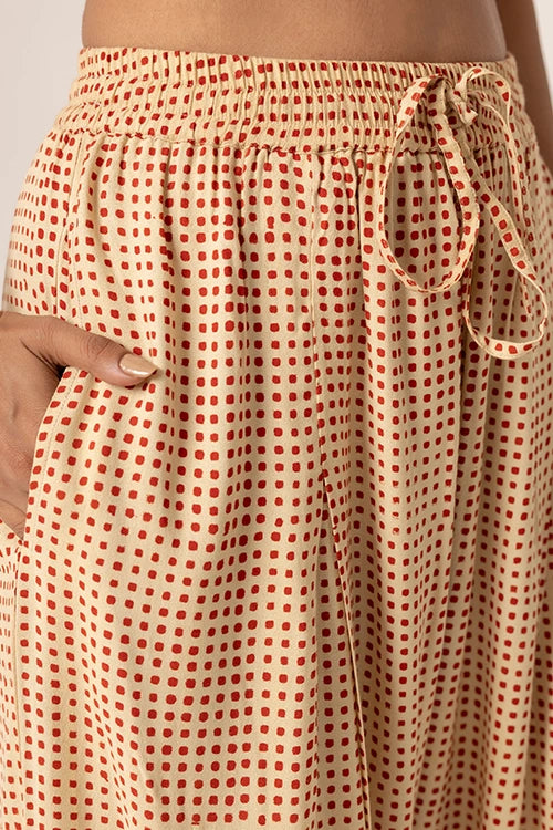 Dharan "Red Grid Pants"