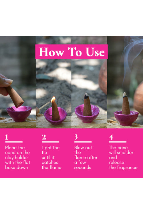 Boond Fragrances Gulabi Dhoop - Pure Indian Rose Incense Cones