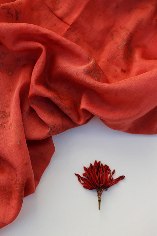 Mulya "SURKH" Eco Printed Cotton Silk Yardage