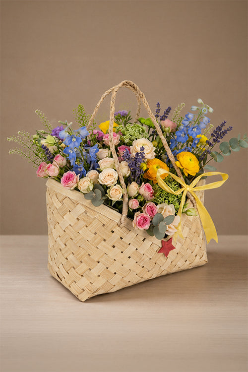 Greenkraftviera Handcrafted Bamboo Basket