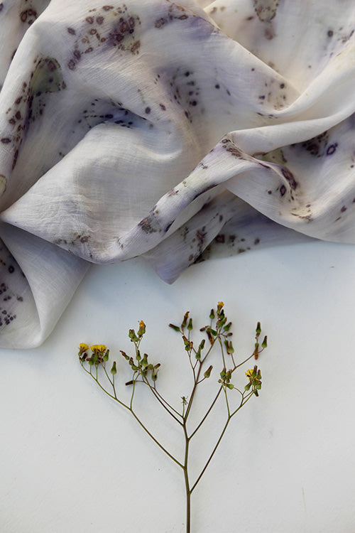 Mulya "LOLA" Eco Printed Cotton Silk Yardage