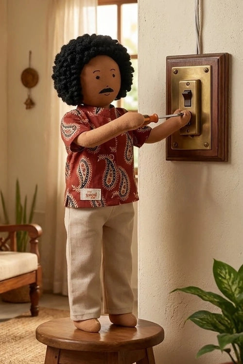 The Good Doll Nilah'S Appa 12 Inch Boy Doll Red Shirt