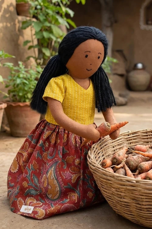 The Good Doll Nilah'S Elder Sister Malai 12 Inch Girl Doll Classic Skirt Blouse Set