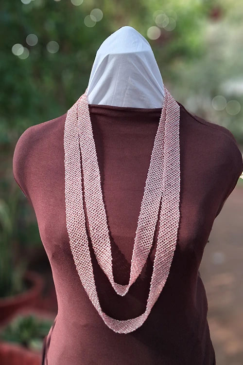 Antarang- Bead Work- Radhika Gulabi Haar [Long Nekpiece]