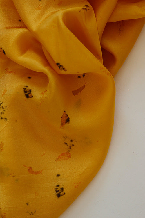Mulya "GOTI" Eco Printed Habutai Silk Yardage