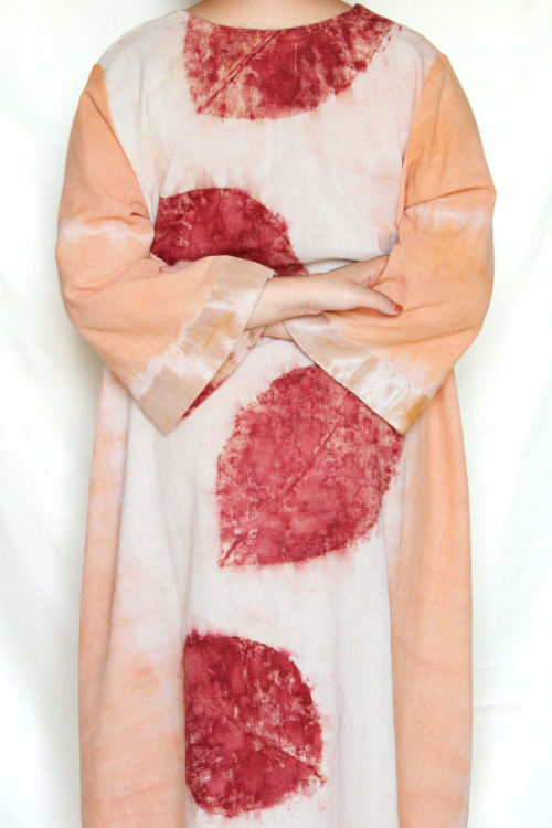 Bageeya “Rani Rang ” Natural Dyed Handcrafted Organic Cotton Button Down Dress