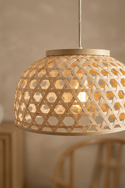 Greenkraft Elara Handcrafted Bamboo Lampshade
