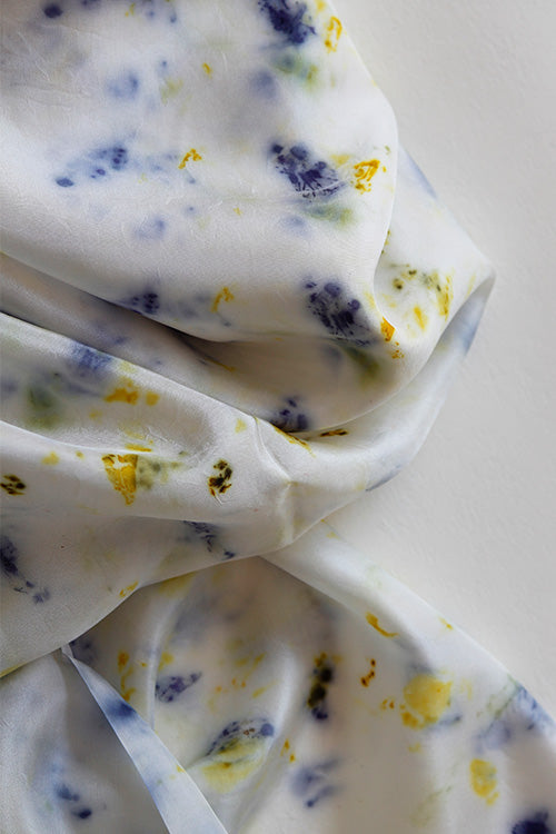 Mulya "NAMI" Eco Printed Habutai Silk Yardage