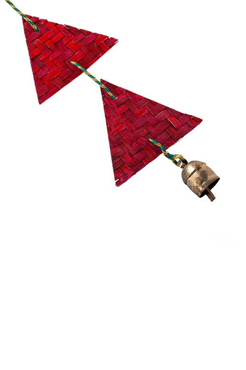 Greenkraft Rangeela Handcrafted Bamboo Hanging - Set Of  2