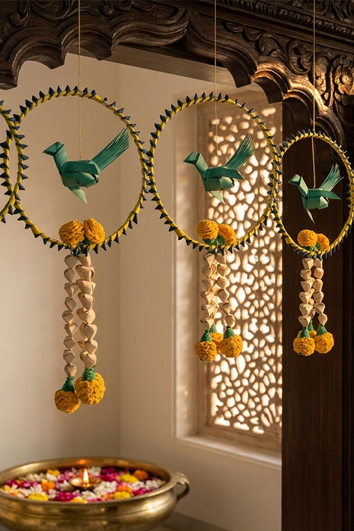 Greenkraft Chirraiya Handcrafted Palm Leaf Hanging