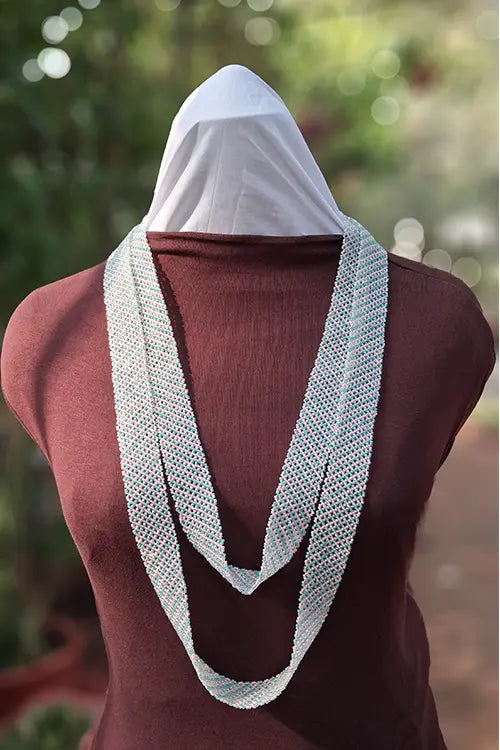 Antarang- Bead Work- Radhika Ambari Gulabi Haar [Long Nekpiece]