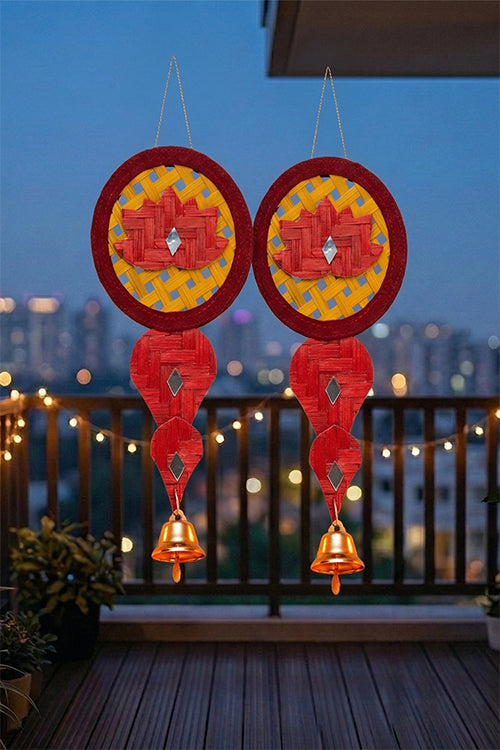 Greenkraft Saroj Handcrafted Bamboo Hanging- Set Of 2