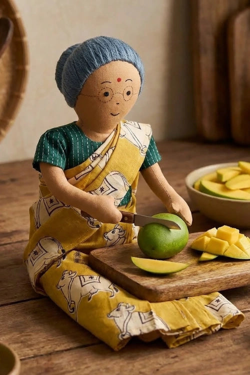 The Good Doll Nilah'S Paati 12 Inch Girl Doll Yellow Saree