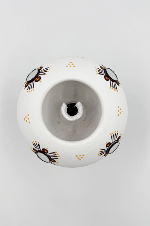 Antarang- Traditional Oil Lamps- Akhand Diyas- White(Set Of 2)