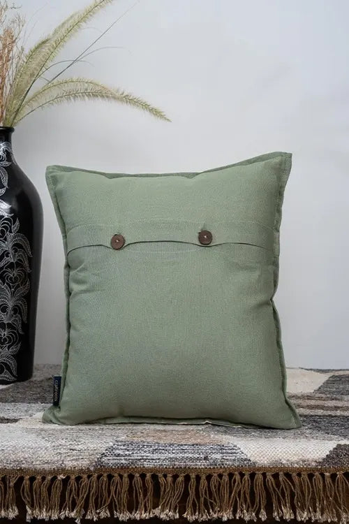 Craftroots Peach & Mint Daisy Decorative Home Décor Cushion Cover Set Of 2
