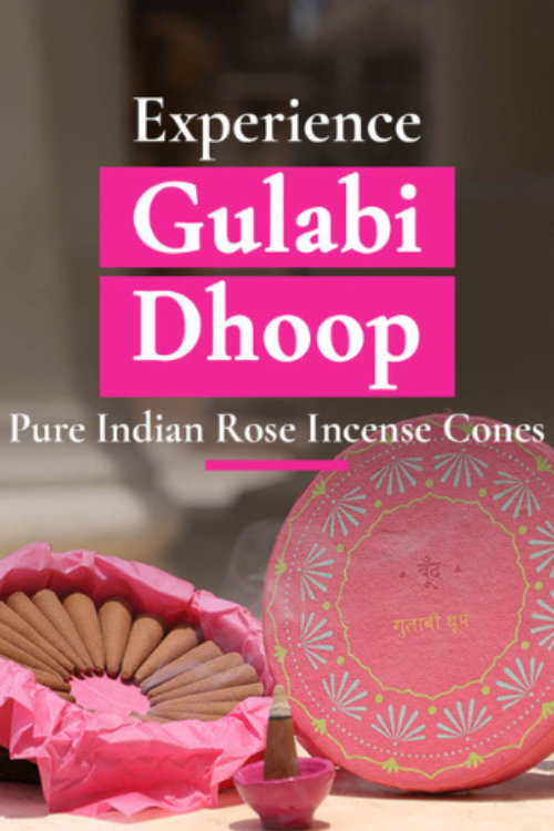 Boond Fragrances Gulabi Dhoop - Pure Indian Rose Incense Cones