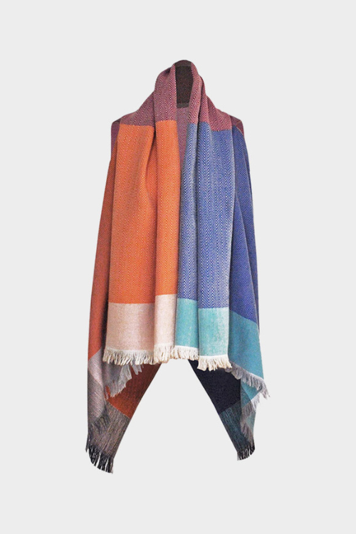 Fifth Origins Versatile Handwoven Cape/ Poncho Infinity Sunrise