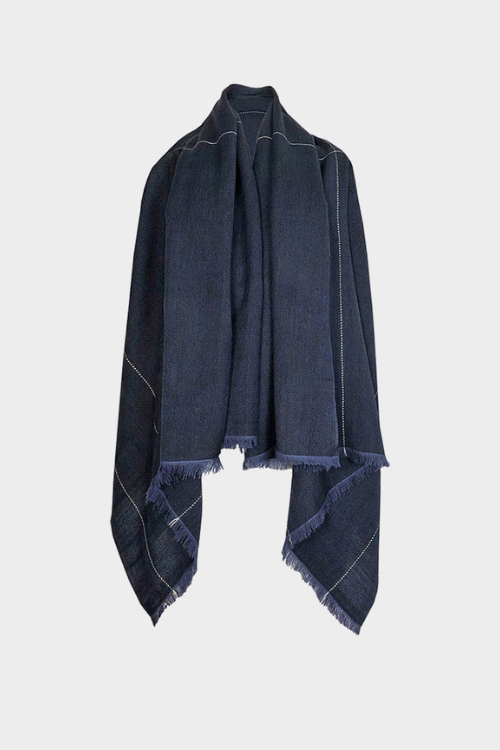 Fifth Origins versatile Handwoven Cape/ Poncho Infinity Sapphire