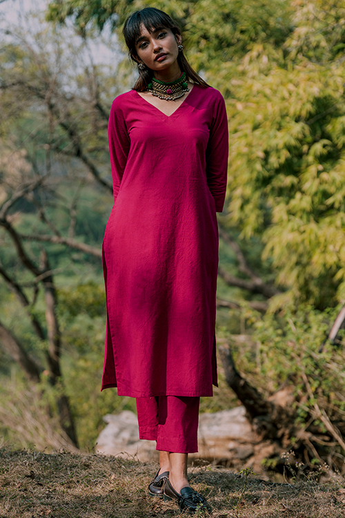 Okhai 'Endless' Pure Cotton Kurta Pant Set