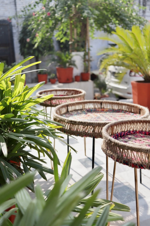 Sirohi Ida Round Tray Table