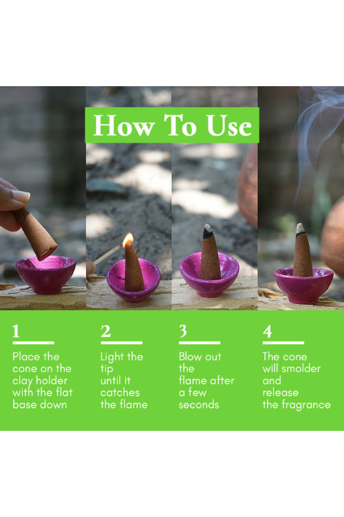 Boond Fragrances Tulsi Dhoop - Pure Holy Basil Incense Cones
