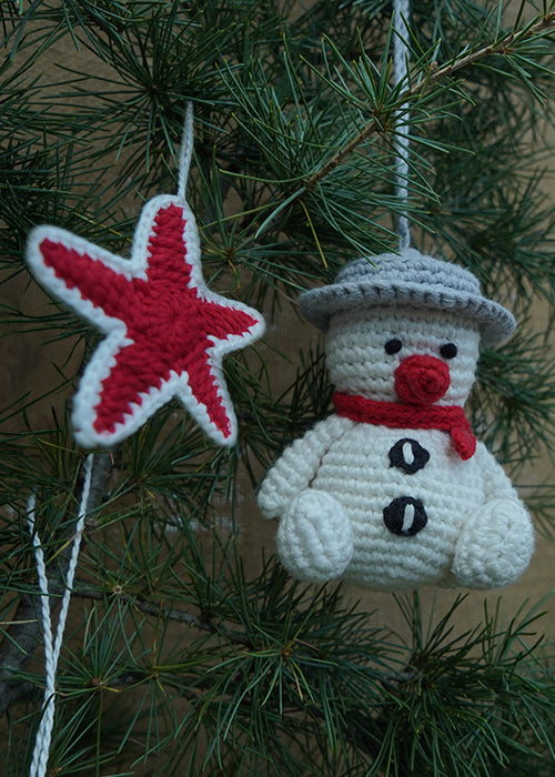 Himalayan Blooms Premium Handmade Crochet Christmas Ornaments – Set of 8