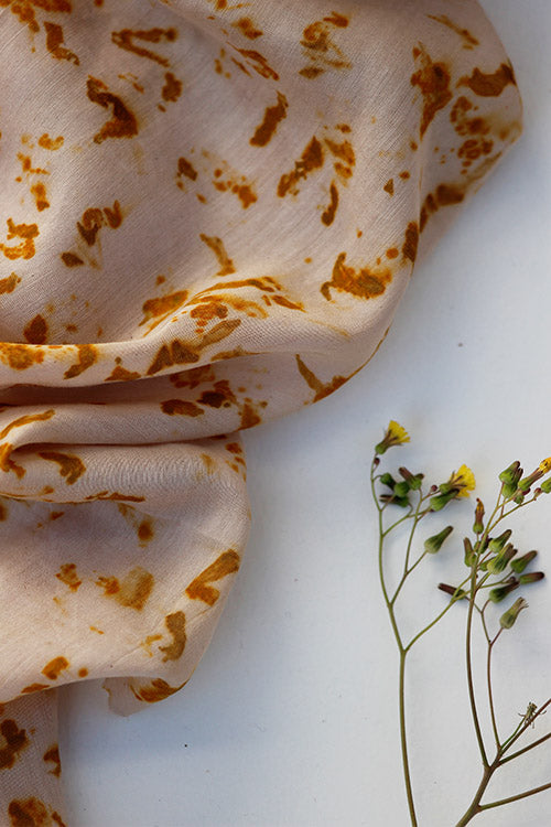 Mulya "KASHTI" Eco Printed Cotton Silk Yardage