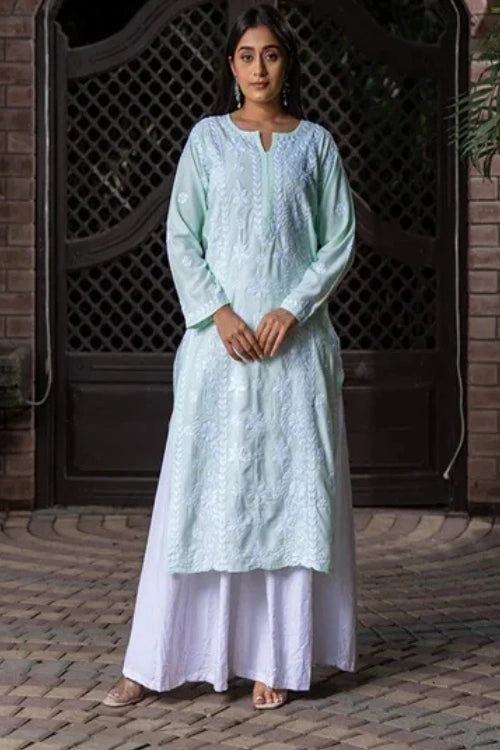Craftroots Modal Chikankari Kurta