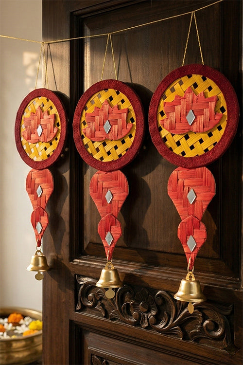Greenkraft Saroj Handcrafted Bamboo Hanging- Set Of 2