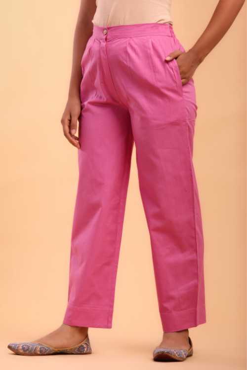 Pink Straight Pant