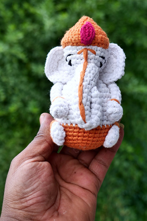 Himalayan Blooms Hand Made Crochet Soft Toys - Ganesha