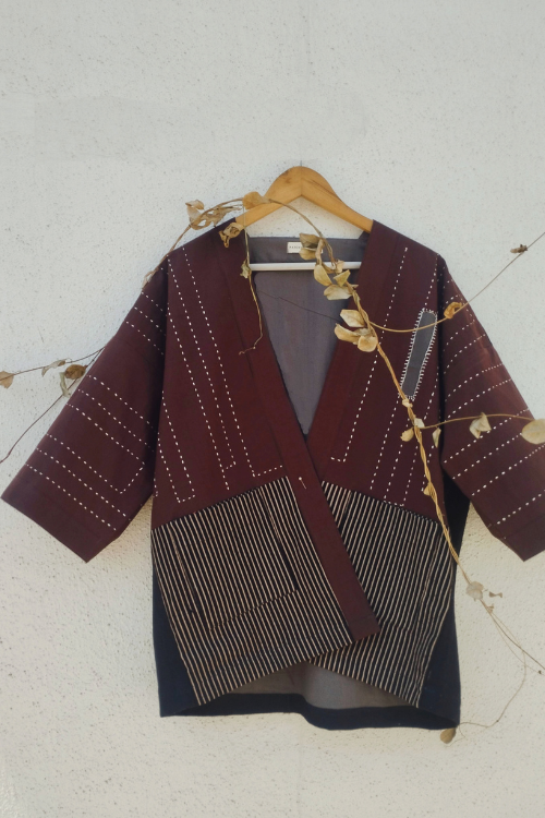 Patch Over Patch Cocoa Brown Jacket