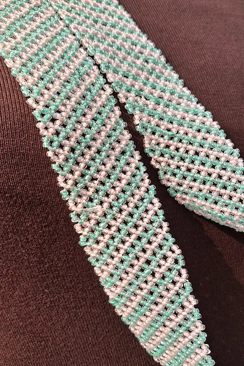 Antarang- Bead Work- Radhika Ambari Gulabi Haar [Long Nekpiece]