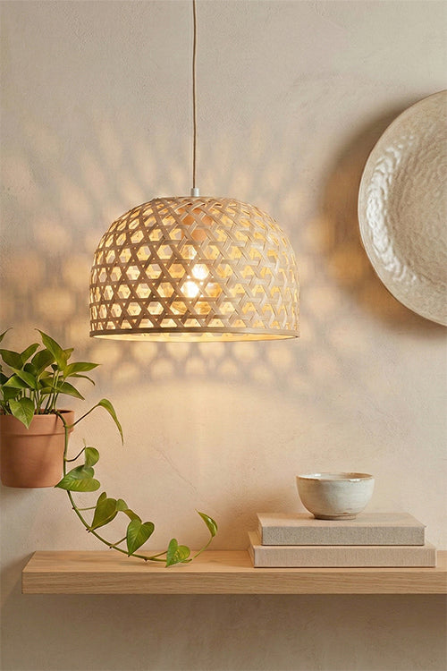 Greenkraft Elara Handcrafted Bamboo Lampshade