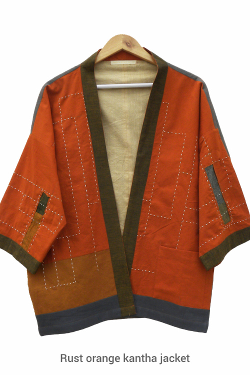 Patch Over Patch Rust Orange Jacket
