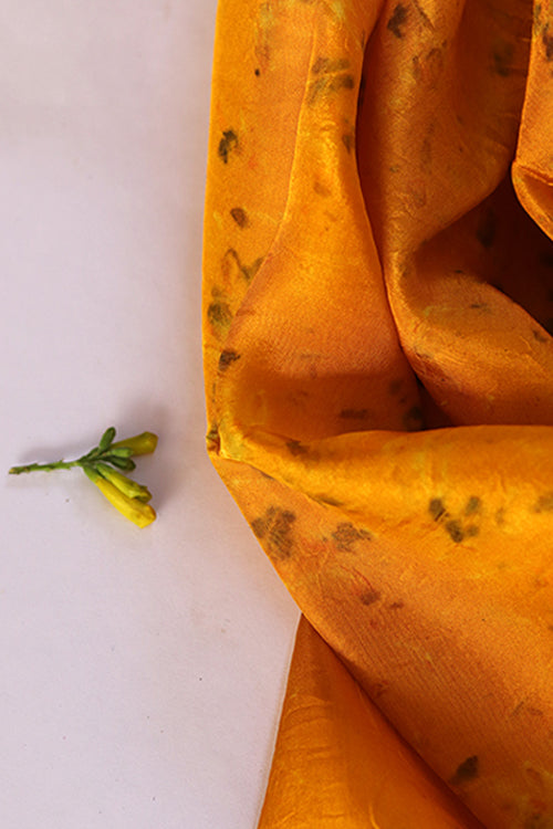 Mulya "Nauranga" Eco Printed Habutai Silk Yardage
