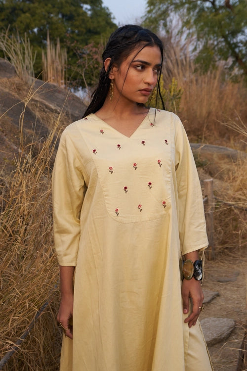 Dharan "Beige Kyoot Kurta Set