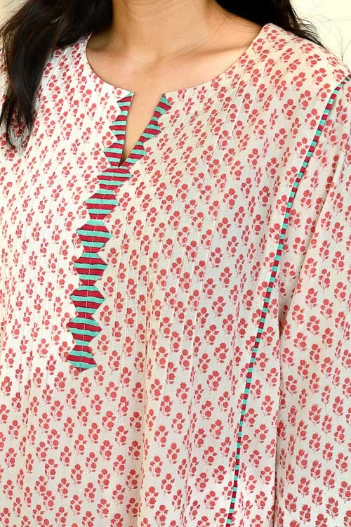Dharan "Noor Kurta Peach"