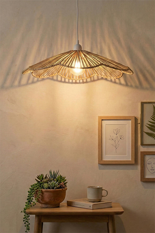 Greenkraft Petal Handcrafted Banana Bark Lampshade