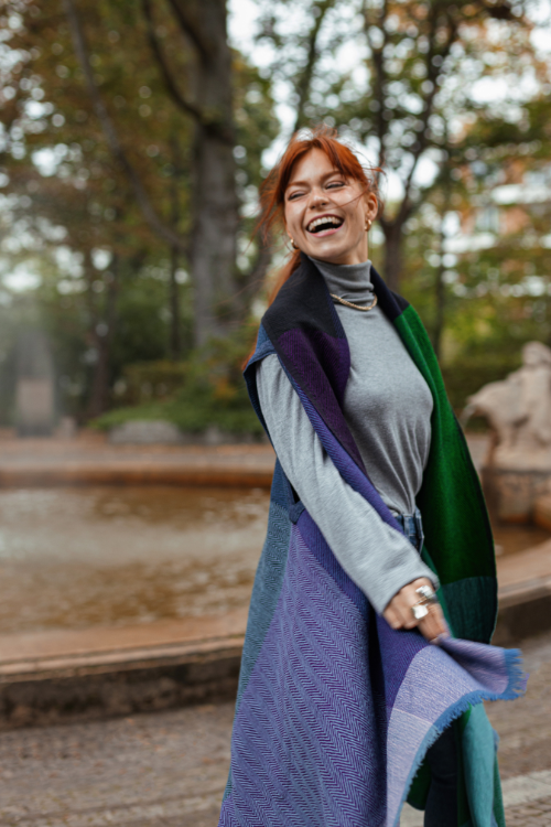 Fifth Origins Versatile Handwoven Cape/ Poncho Infinity Galaxy