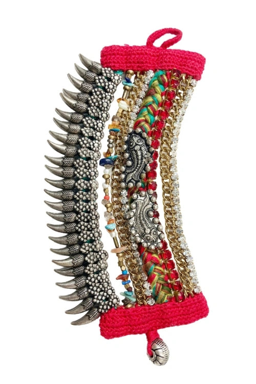 Mayabazaar "Statement" Crochet Bracelet Feroz