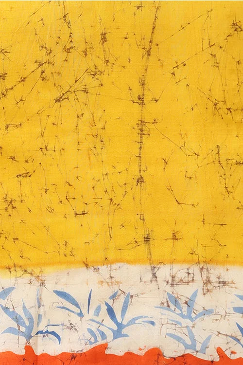 GC 'Radhe' Handwoven Hand Batik Pure Silk with SilkMark Saree
