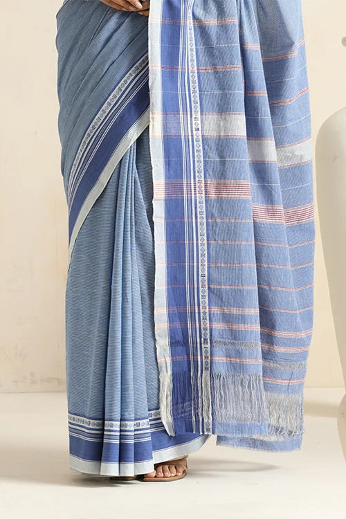 Punarjeevana Indigo Body White Indigo Border Reversible Anne Hejje