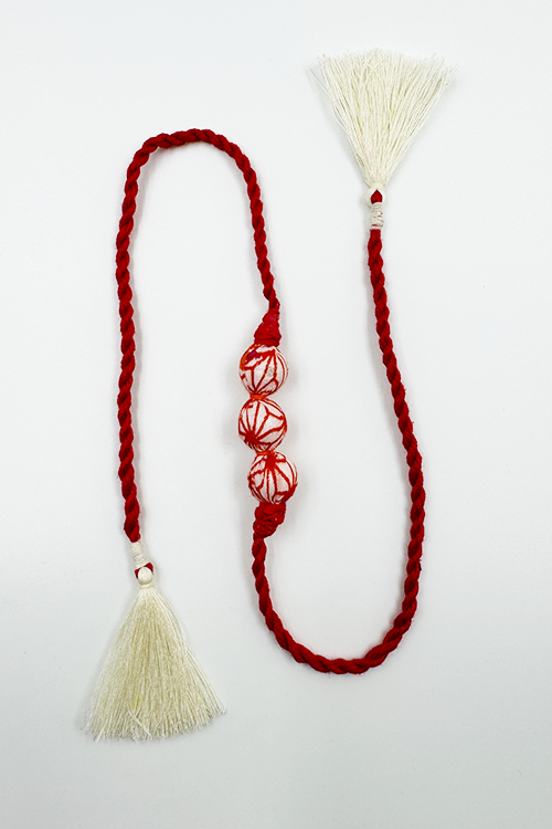 Antarang  (Set Of 2) Upcycle Rakhi 100% Cotton, Bhai Rakhi. Red, Made By Divyang Rural Women