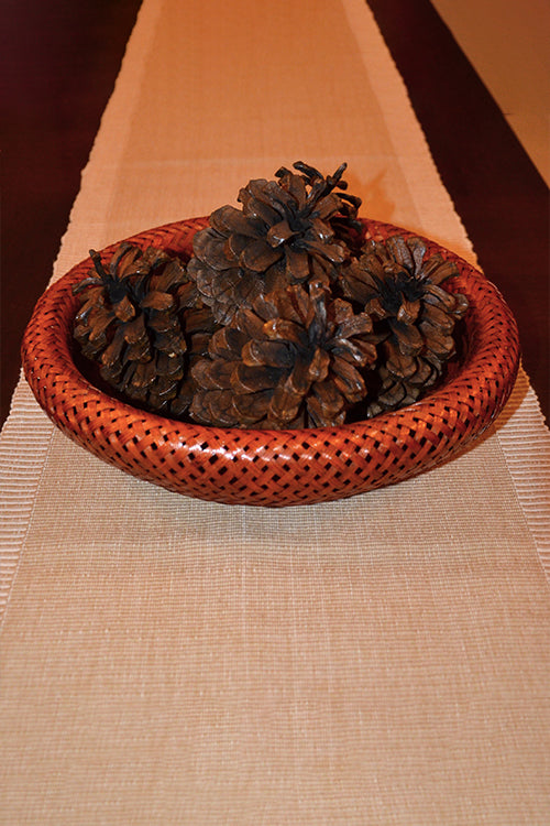 Dharini Bamboo Round Bread & Utility Basket Brown