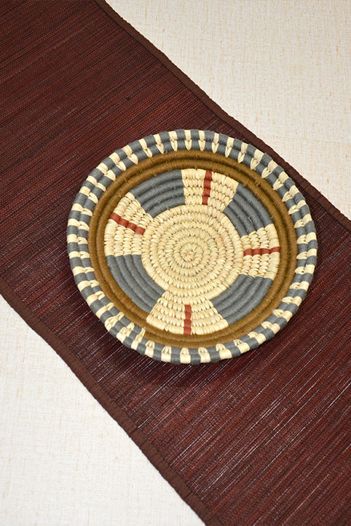 Dharini Bamboo Plain Runner Medium - Brown