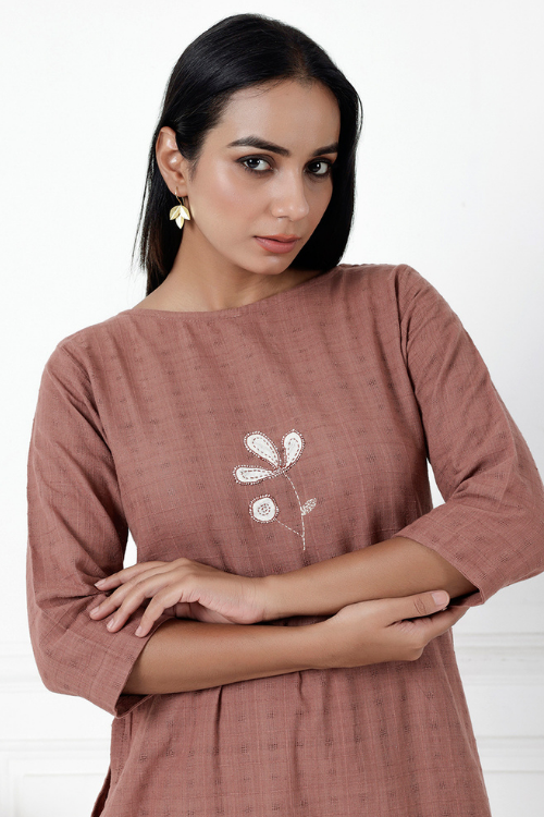 Bebaak Coco Tulip  Handwoven Tunic Set