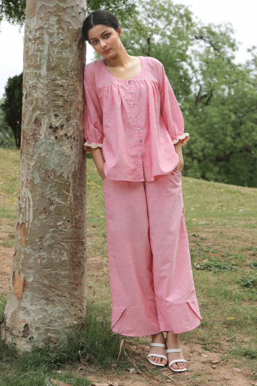 Bebaak Sarah Crochet Handwoven Co-Ord