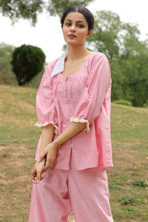 Bebaak Sarah Crochet Handwoven Co-Ord