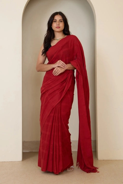 Bebaak Aalta Handwoven Saree